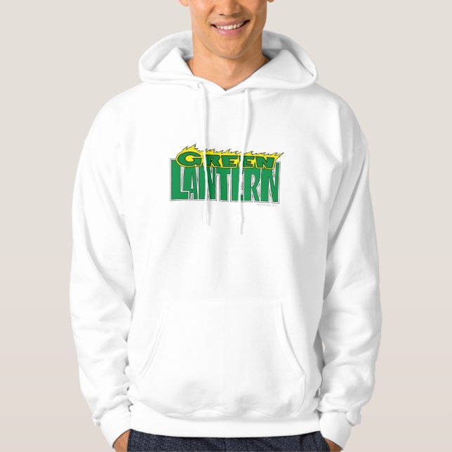 Logotypen grönt - Gultens glödlampor Hoodie (Framsida)