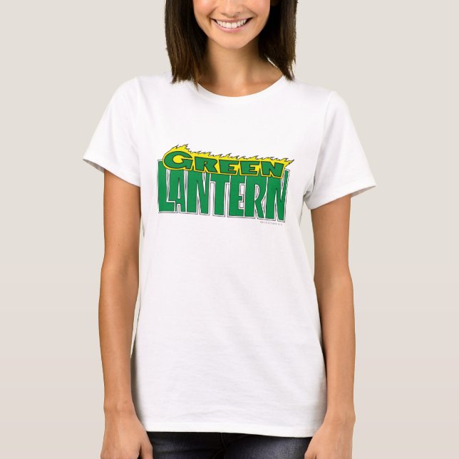 Logotypen grönt - Gultens glödlampor Tee (Framsida)