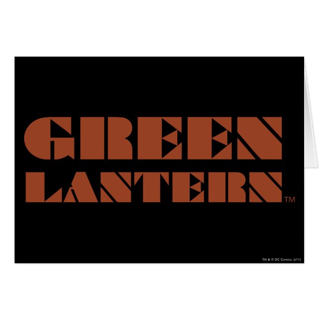 Logotypen grönt Lantern - Tan Hälsningskort (Framsidan Horizontal)