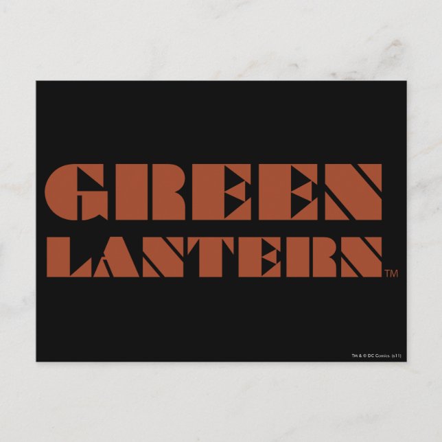 Logotypen grönt Lantern - Tan Vykort (Framsida)
