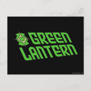Logotypen grönt Ljusmönster lutad Vykort