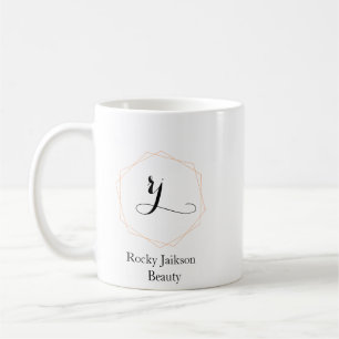 Logotypen Guld i den moderna Eleganten Abstrakt Kaffemugg