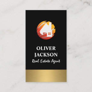 Logotypen Guld Silver Real Gods Home Globe Visitkort
