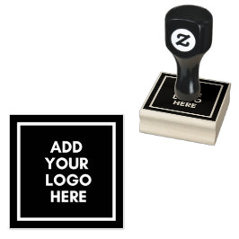 Logotypen här Anpassningsbar Business Logotyp Temp Stämpel