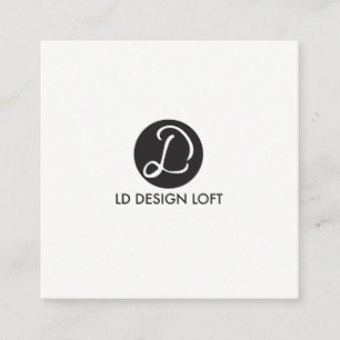 Logotypen här, enkelt, Anpassade affärskort Fyrkantigt Visitkort