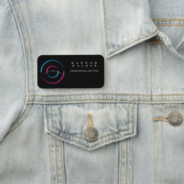 logotypen här,holografisk färg namnbricka (På plats)