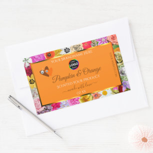 Logotypen Hearter för färgämnen i Orangen Produkte Rektangulärt Klistermärke