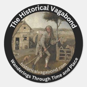 Logotypen Historical Vagabond Runt Klistermärke