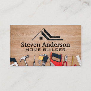 Logotypen Home Tak   Construction Hand Verktyg Visitkort