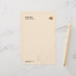 Logotypen Honeycomb Watermark Modern HonungsBee Brevpapper