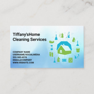 Logotypen House Städning Services Visitkort