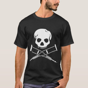 Logotypen Jackass Skull och Crutches T Shirt