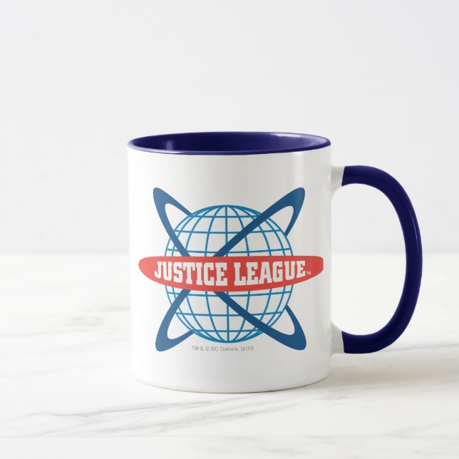 Logotypen Justice League Globe Mugg (Höger)