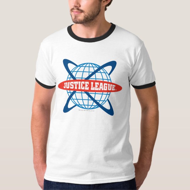 Logotypen Justice League Globe T Shirt (Framsida)