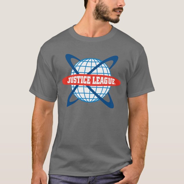 Logotypen Justice League Globe Tee Shirt (Framsida)