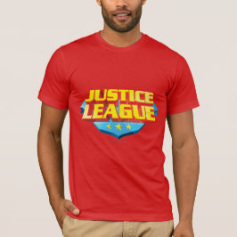 Logotypen Justice League Namn och Shield T-shirt