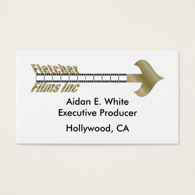 Logotypen KRW Fletcher Films Visitkort (Framsidan)