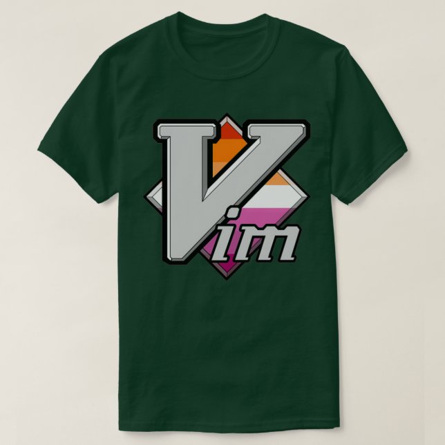 Logotypen lesbisk Pride Vim T Shirt (Design framsida)
