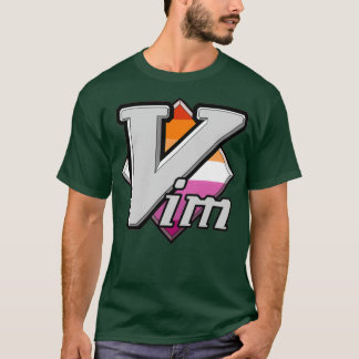 Logotypen lesbisk Pride Vim T Shirt