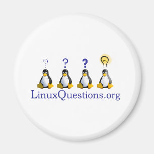 Logotypen Linux-frågor Magnet