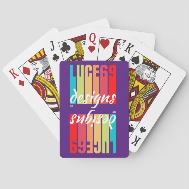 logotypen "LUCE69 DESIGNS" Casinokort (Baksidan)
