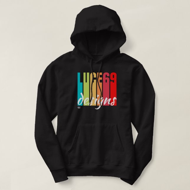 logotypen "LUCE69 DESIGNS" Hoodie (Design framsida)