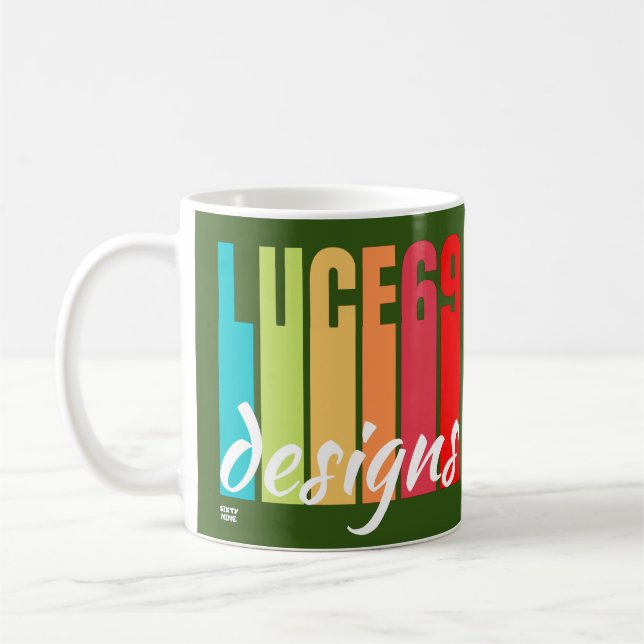 logotypen "LUCE69 DESIGNS" Kaffemugg (Vänster)