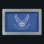Logotypen Luft Force - Blue<br><div class="desc">Den här designen har den ikoniska logotypen Luft Force som ställs in mot en slående blå bakgrund. Dess rena och patriotiska utseende förkroppsligar den heder,  det pride och den tradition som FN:s styrka i Luft,  har,  skapar den idealisk för att visa stöd och uppskattning för militärtjänst.</div>