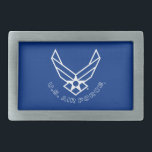 Logotypen Luft Force - Blue<br><div class="desc">Den här designen har den ikoniska logotypen Luft Force som ställs in mot en slående blå bakgrund. Dess rena och patriotiska utseende förkroppsligar den heder, det pride och den tradition som FN:s styrka i Luft, har, skapar den idealisk för att visa stöd och uppskattning för militärtjänst.</div>