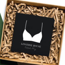 Logotypen Luxury Black White Lingerie Boutique