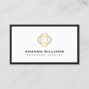 Logotypen Luxury Boutique White Klöver Visitkort