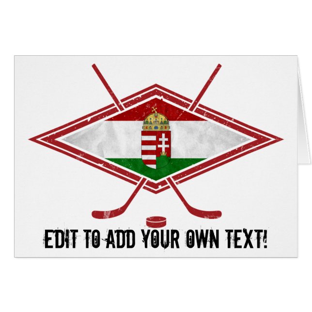 Logotypen Magyar Hockey  Hälsningskort (Framsidan Horizontal)