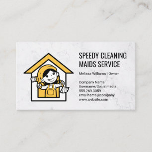 Logotypen Maid Cleaner Visitkort