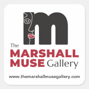 Logotypen Marshall Muse Gallery Fyrkantigt Klistermärke