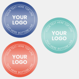Logotypen med/redigerbar övertoning för Färg Klistermärke
