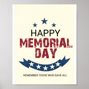 Logotypen Memorial Day Poster