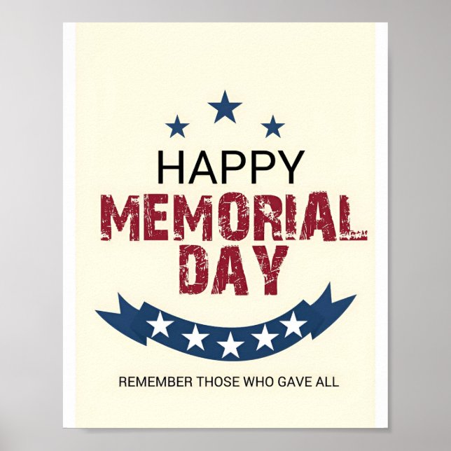 Logotypen Memorial Day Poster (Framsidan)