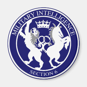 Logotypen MI6 knäppas Magnet