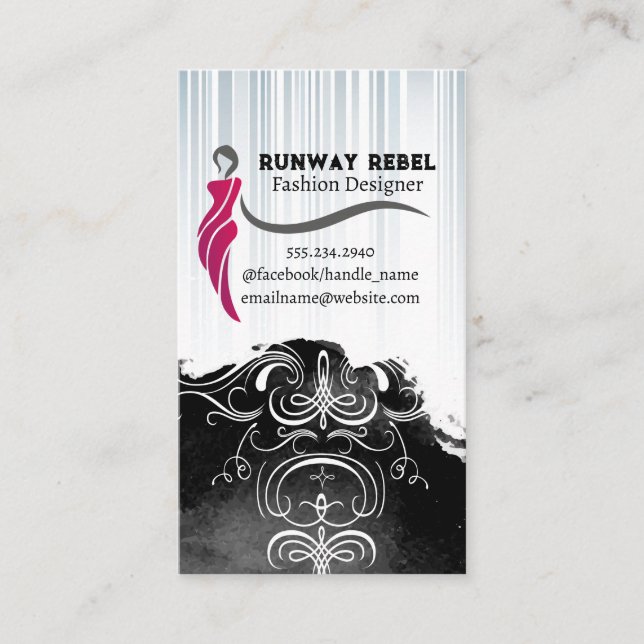 Logotypen Mode Design Visitkort (Framsida)