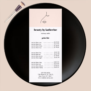 Logotypen Modern Abstrakt Woman Beauty Ansikte Reklamkort