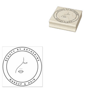 Logotypen Modern Abstrakt Woman Beauty Ansikte Stämpel