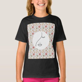 Logotypen Modern Abstrakt Woman Beauty Ansikte T Shirt