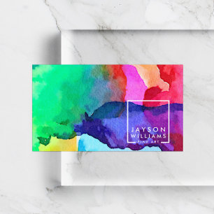Logotypen Modern artist Gallery Square med din bil Visitkort