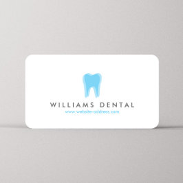 Logotypen Modern dentist Tooth på White Visitkort