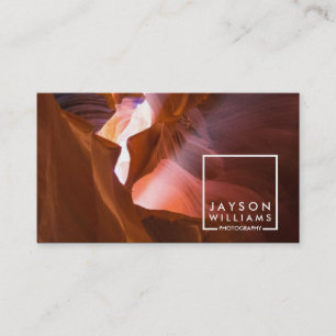 Logotypen Modern fotokvadrat med din bild Visitkort