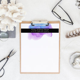 Logotypen Modern indigo Watercolor Brevhuvud