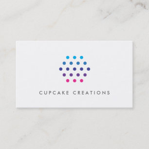 Logotypen Modern och minimal Färg-punkt Visitkort