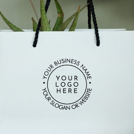 Logotypen Modern Round Business Anpassningsbar - w Stämpel