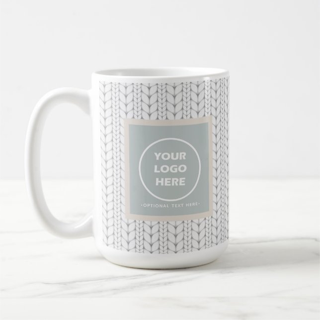 Logotypen Mönster Modern Professionell Kaffemugg (Vänster)