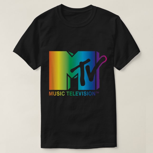 Logotypen MTV Rainbow T Shirt (Design framsida)